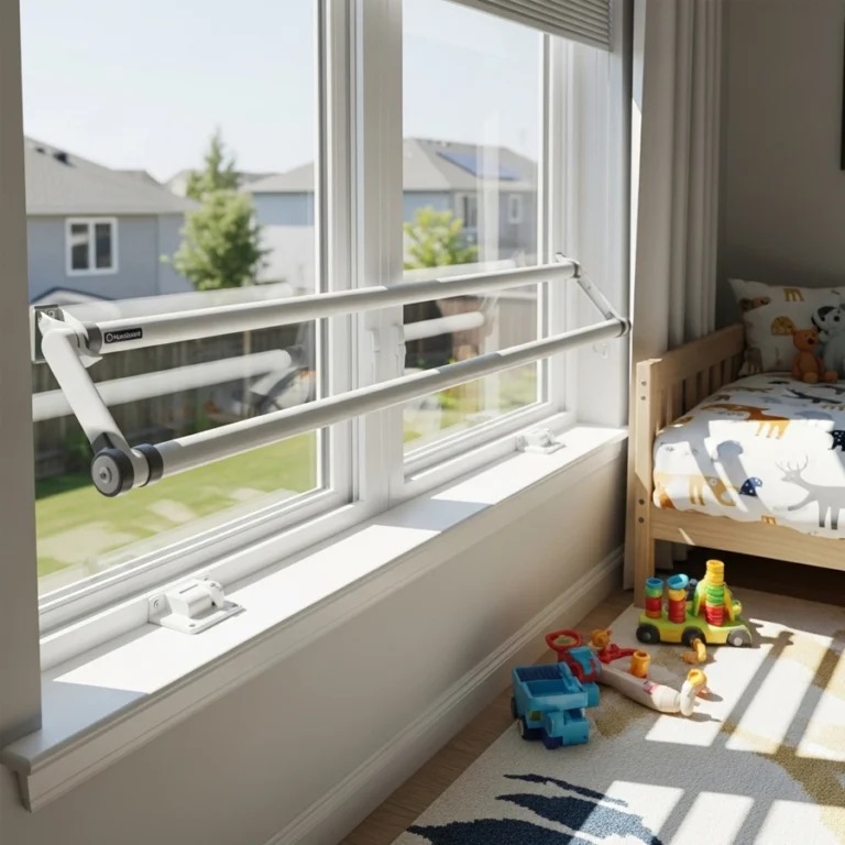 quick-release security window bars opening from inside for bedroom egress