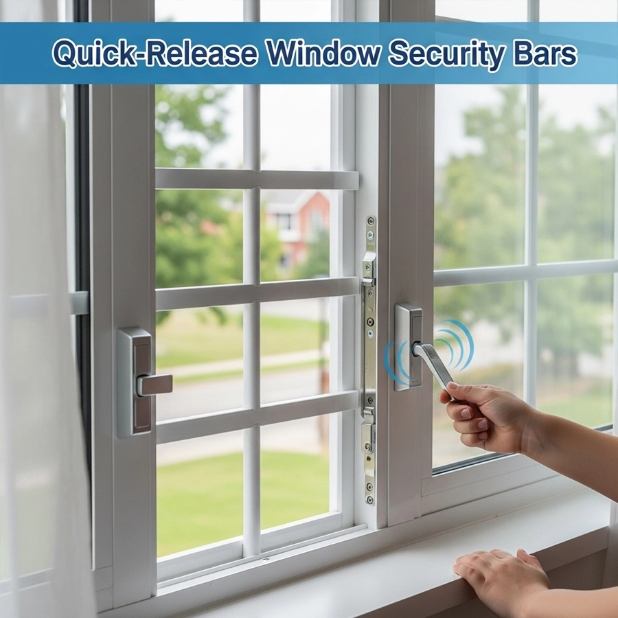 Window security bars, Safe, Code-Compliant Egress for Every Bedroom