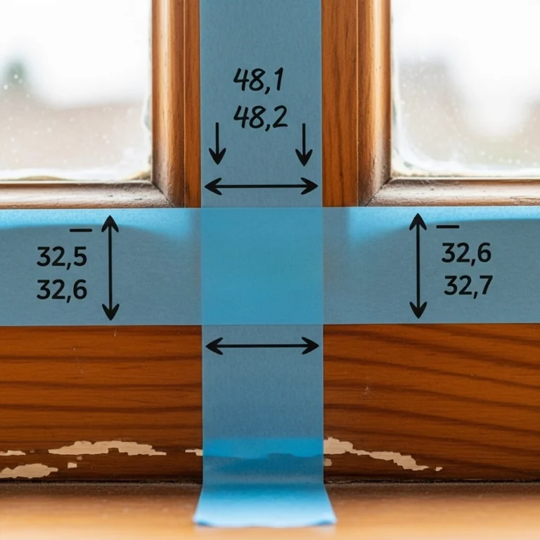 measuring for window bars using three-point width and height method at jambs