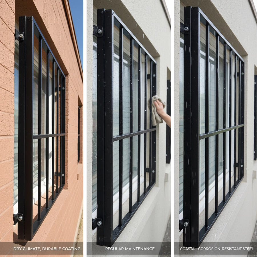 Window Bar Materials & Finishes