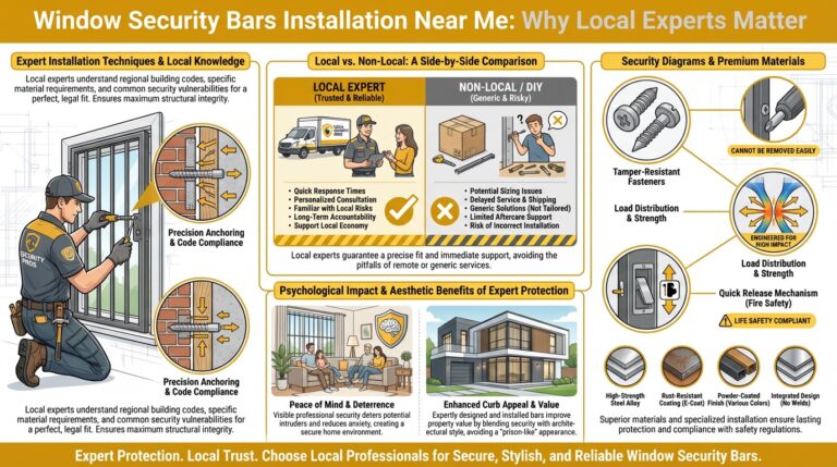 Window Security Bars Installation Near Me: Why Local Experts Matter