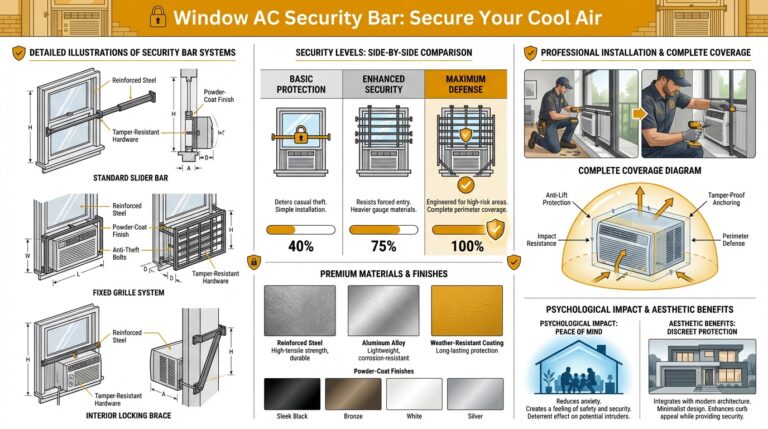 Window AC Security Bar: Secure Your Cool Air