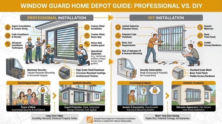 Window Guard Home Depot Guide: Professional vs. DIY