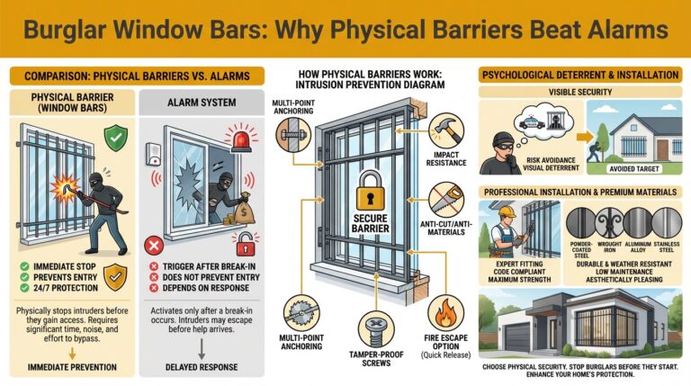 Burglar Window Bars: Why Physical Barriers Beat Alarms
