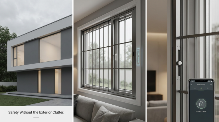 Security Bars for InsideWindows, Safety Without theExterior Clutter