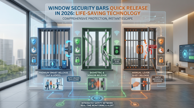 Window Security Bars Quick Release in 2026, Life-SavingTechnology