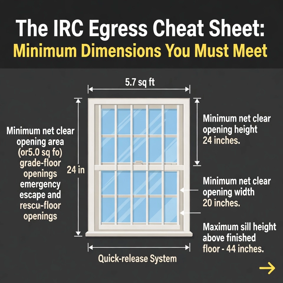 The IRC Egress Cheat Sheet: Minimum Dimensions You Must Meet