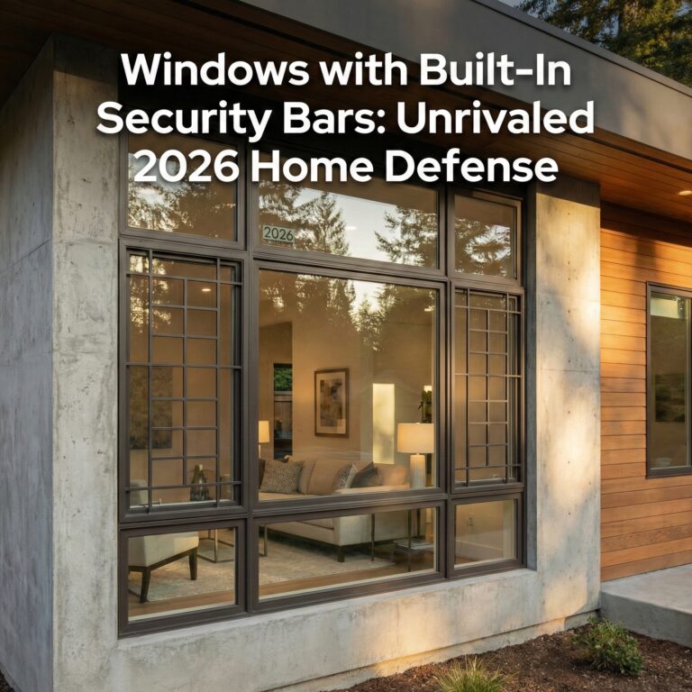 Windows with Built-In Security Bars: Unrivaled 2026 Home Defense