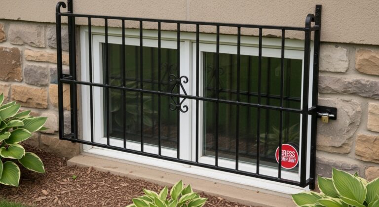 Basement Window Security Bars & Egress Compliance