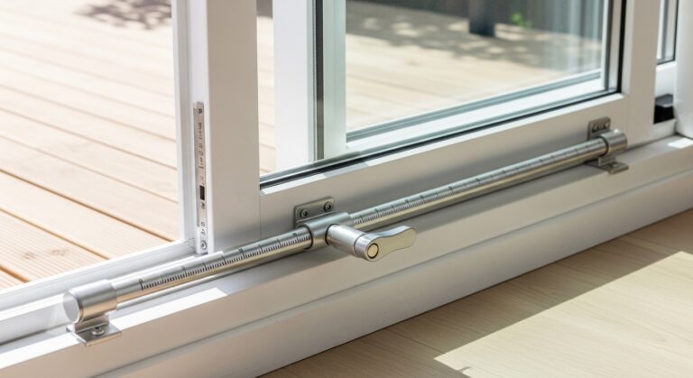 Patio Door Security Bar: Adjustable Sliding Door Guide