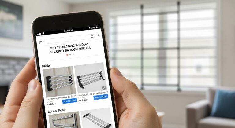 Buy Telescopic Window Security Bars Online USA