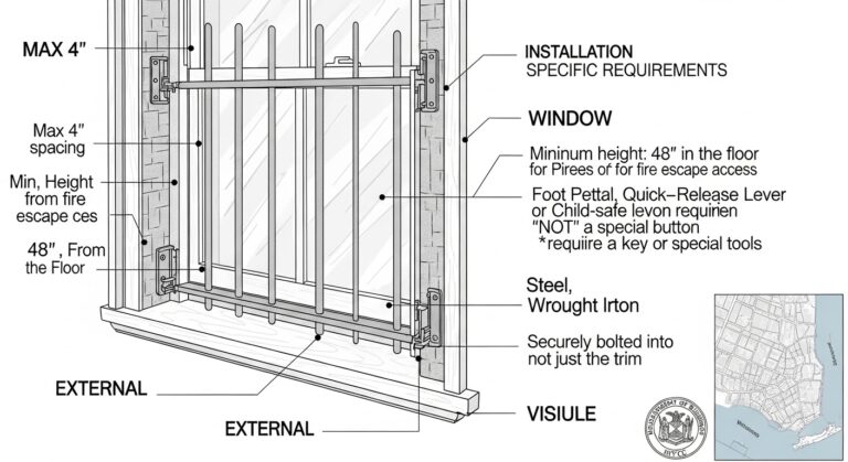 Window Bars NYC Apartment Building Code Requirements