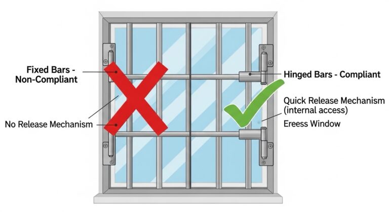 Window Bars Fire Code Requirements USA Guide