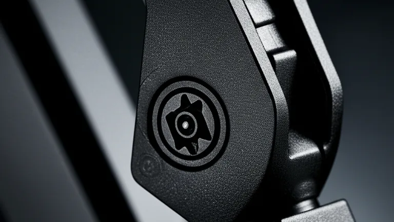 Extreme close-up macro shot of a telescopic steel window bar expansion mechanism, matte black finish, precision engineering detail