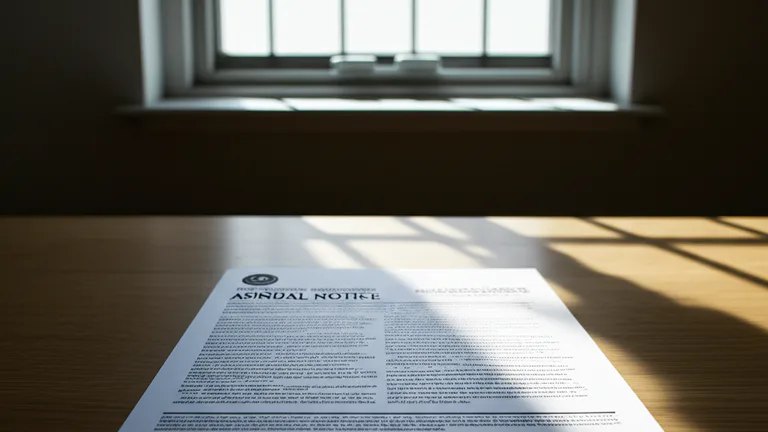 NYC apartment interior with window guard compliance notice on desk and steel security bar installed in background window