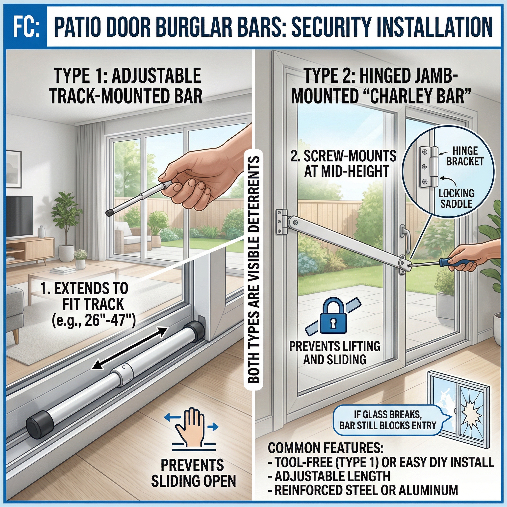 Patio Door Burglar Bars: Steel Security That Stops Forced Entry on Your Most Vulnerable Access Point