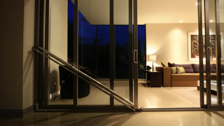 Patio Door Security Bar: Sliding Door Burglar Prevention