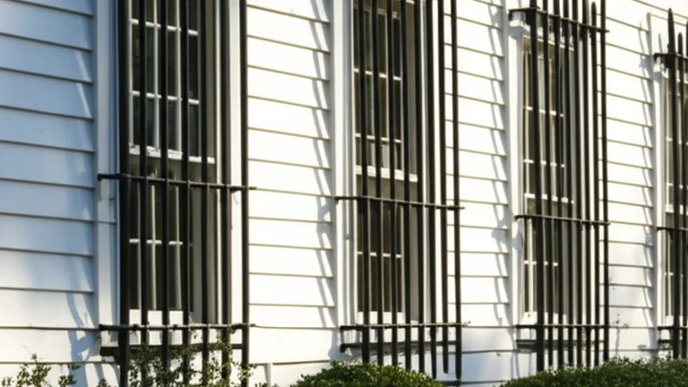Decorative Steel Window Bars That Look Like Georgian Grilles