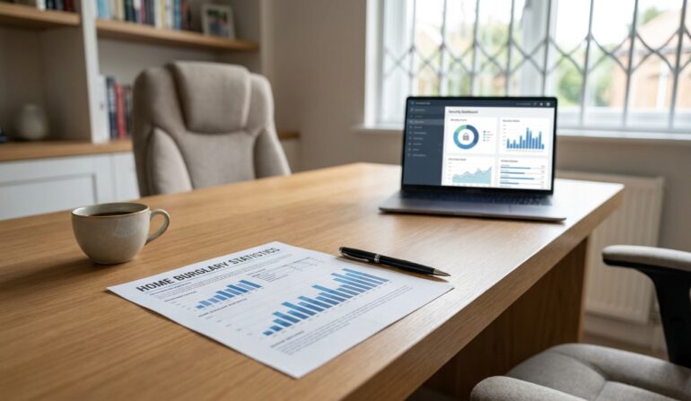 Crime statistics report on desk - Window Security Bars by SWB
