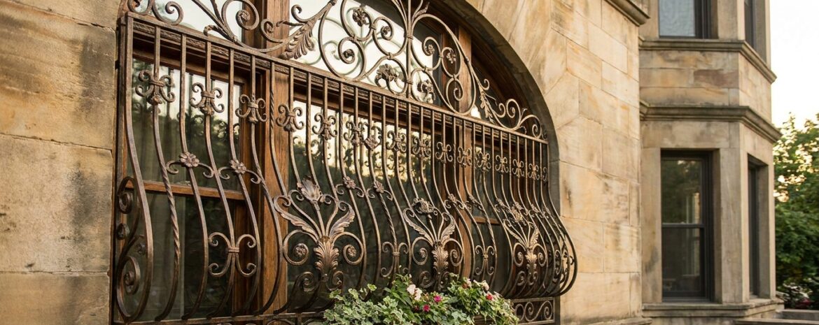Decorative security bars on window - Window Security Bars by SWB