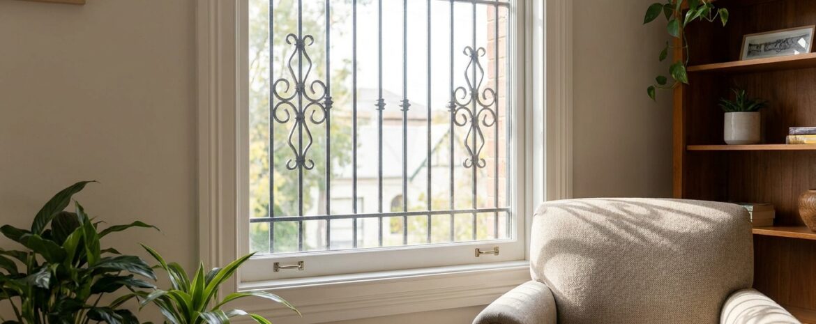 Security bars inside windows - Window Security Bars by SWB