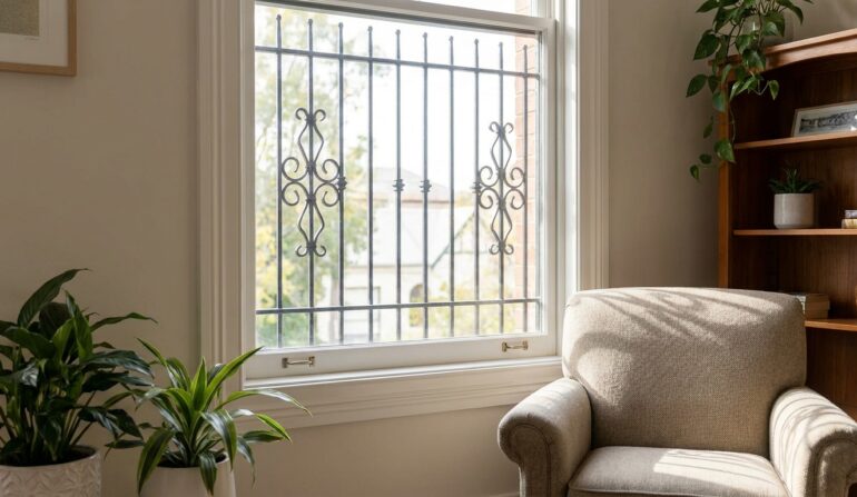 Security bars inside windows - Window Security Bars by SWB