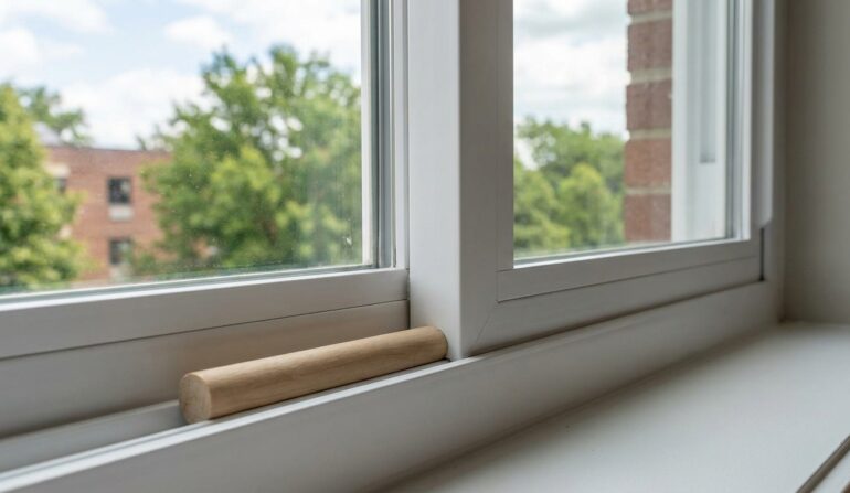 Security stick in window track - Window Security Bars by SWB