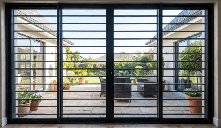 Steel burglar bars sliding door - Window Security Bars by SWB
