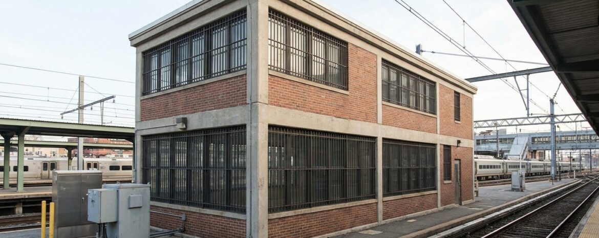 Transit station utility building - SWB Window Security Bars