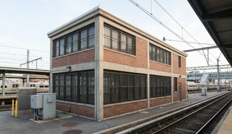 Transit station utility building - SWB Window Security Bars