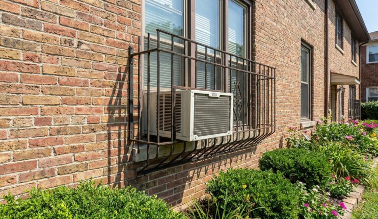 Window air conditioner security - SWB Window Security Bars