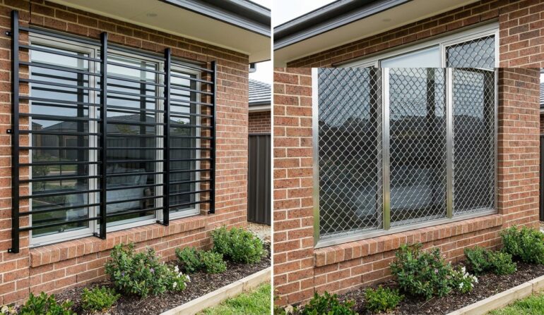 Window bars vs security screen - Window Security Bars by SWB
