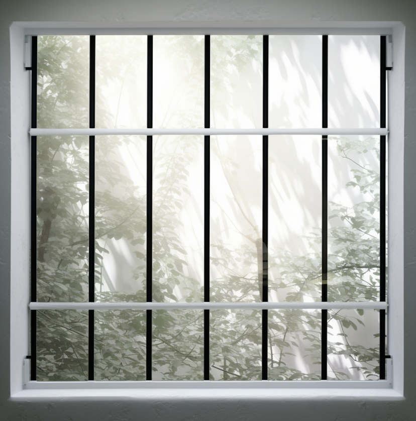 Adjustable window security bars with frame mount installation