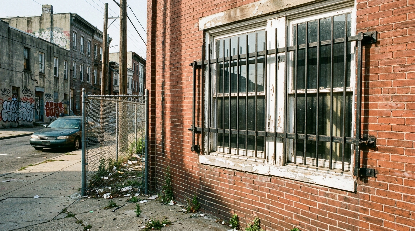 Burglar bars protecting window