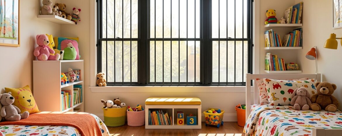 Child Safe Bedroom With - window security bar installation