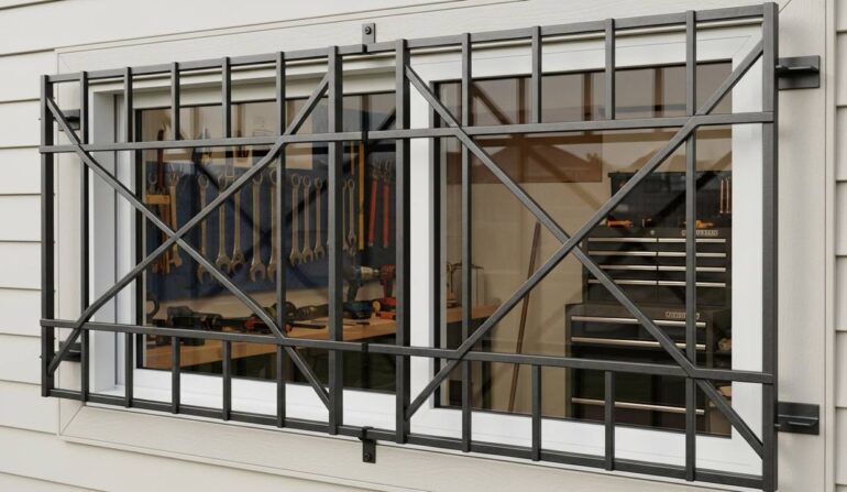 Window security bars installation - Garage Window Security Bars: Workshops & Sheds Guide
