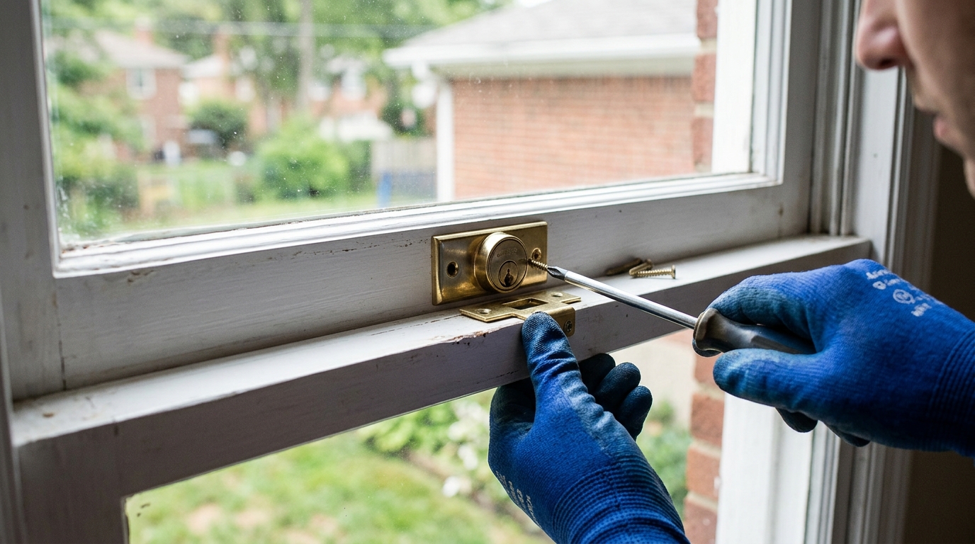 Installing window lock