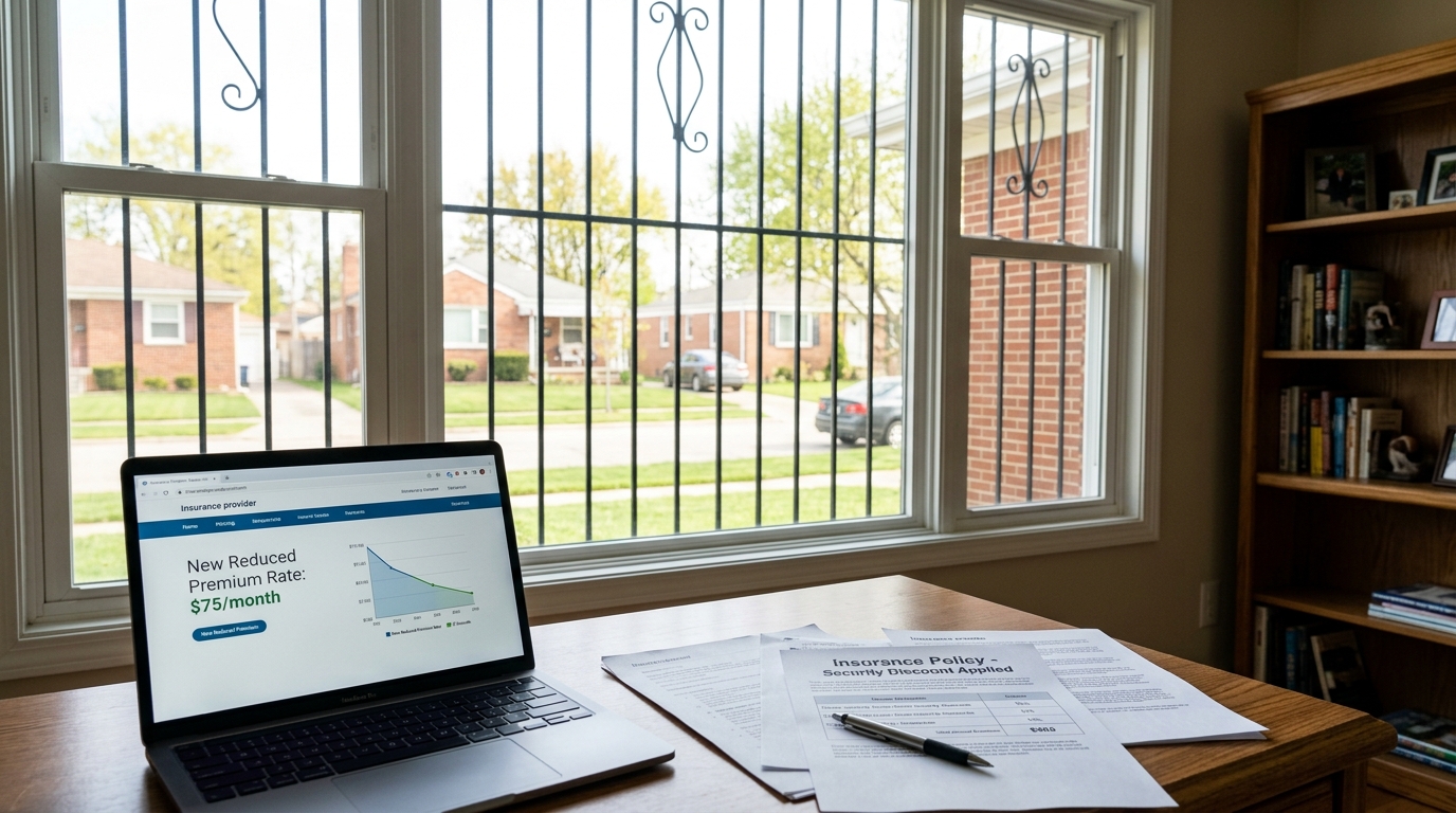 Insurance documents laptop