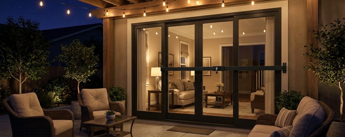 Patio Door Secured - window security bar installation