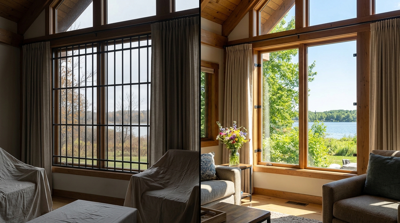Removable window security bars s…