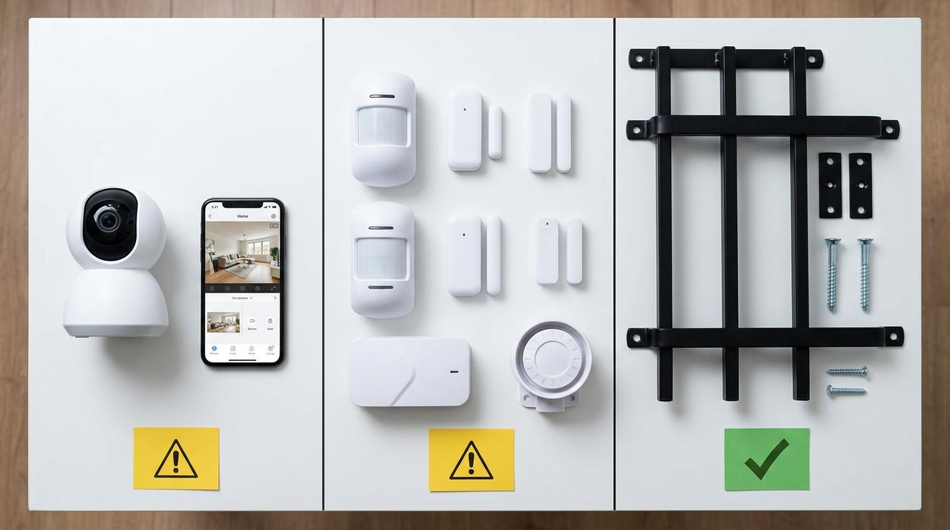 Security products comparison layout