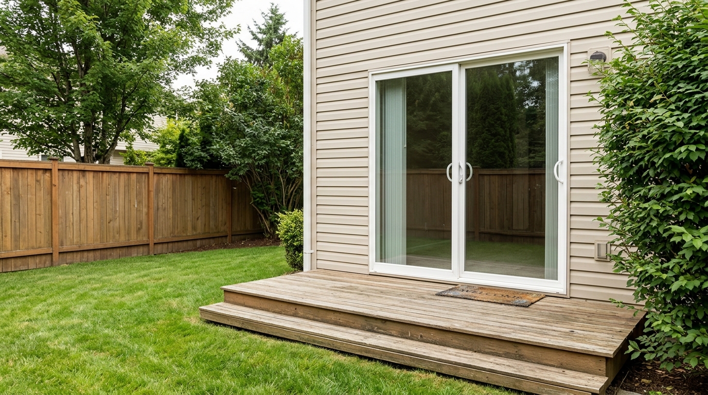 Sliding glass patio