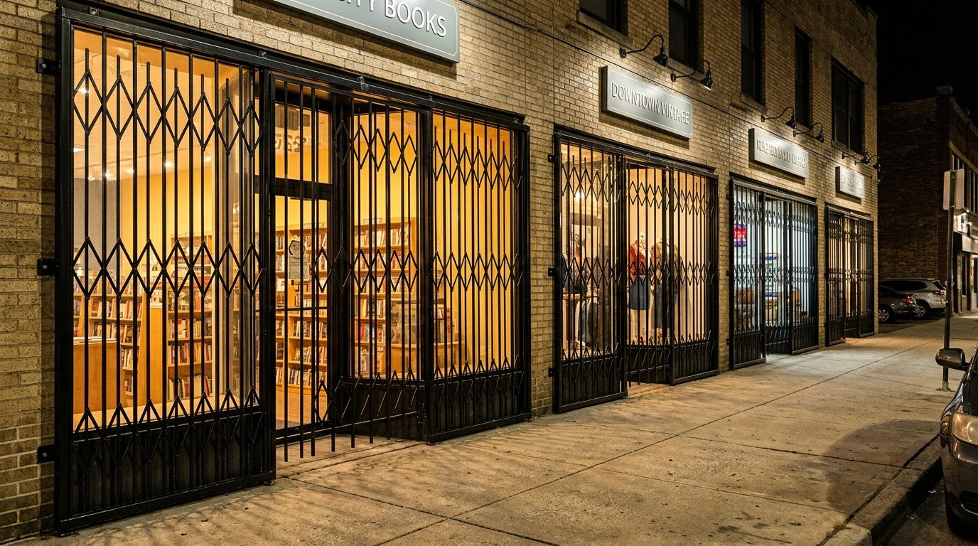 Storefronts with security