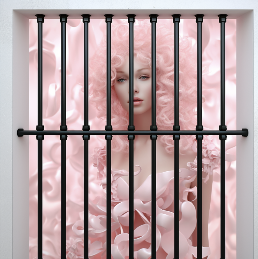 Telescopic adjustable window bars installed on house