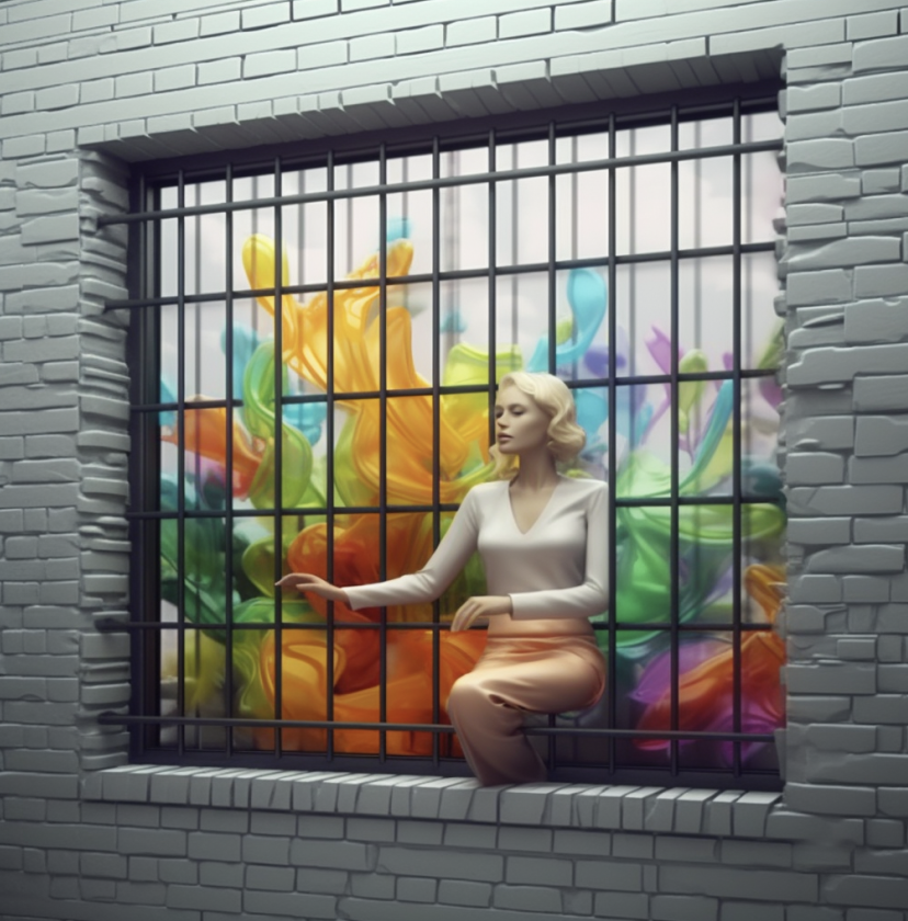 Modern window security bars with sleek design