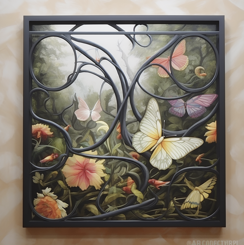 Modern window security bars with sleek design