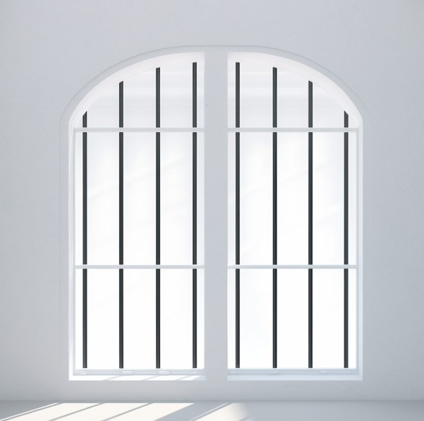 Steel window bars providing home protection