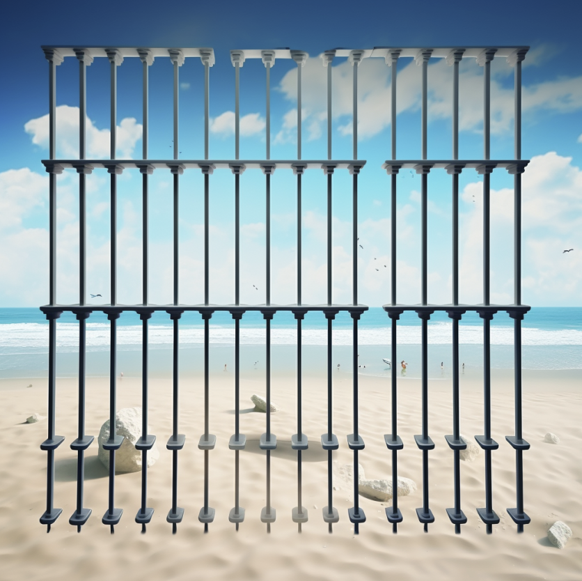 Apartment building window security bars