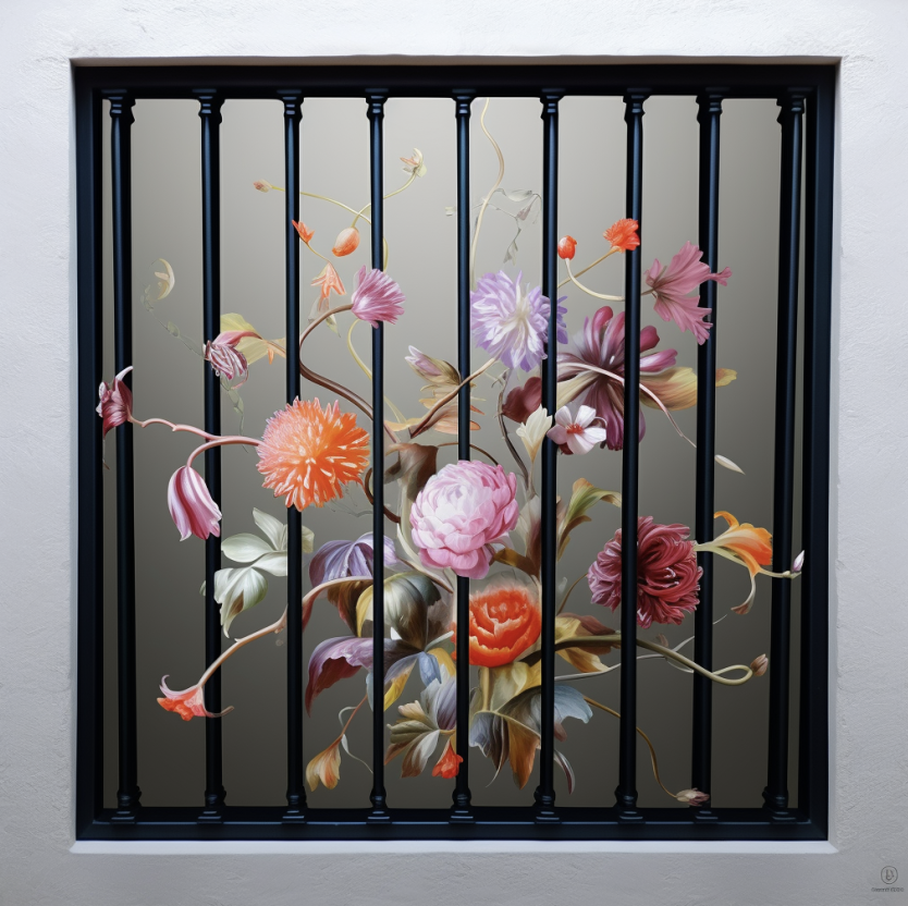 Window security bars for basement windows