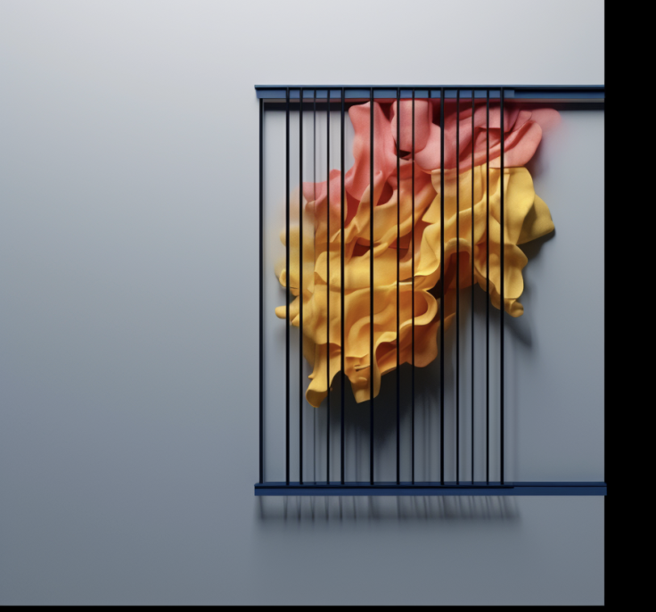 Window bars allowing natural light through windows